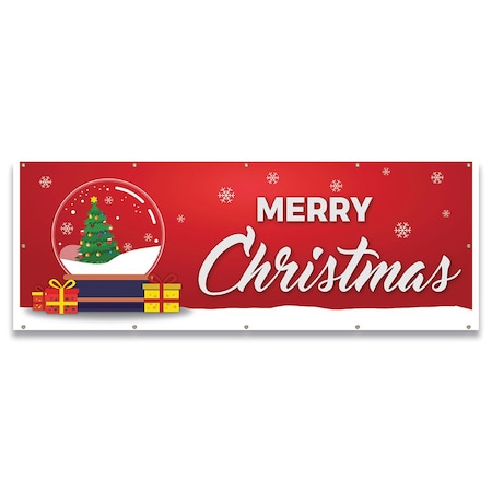 Signmission Merry Christmas Banner Concession Stand Food Truck Single Sided B-120-30105